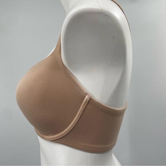 VICTORIA’S SECRET I Bra 34DD Racerback Nude Semi-Demi Buste Bra - Picture 4 of 6